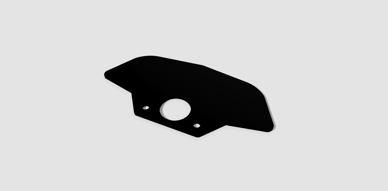 Control Panel - Delta (Blank With Ignition Hole)