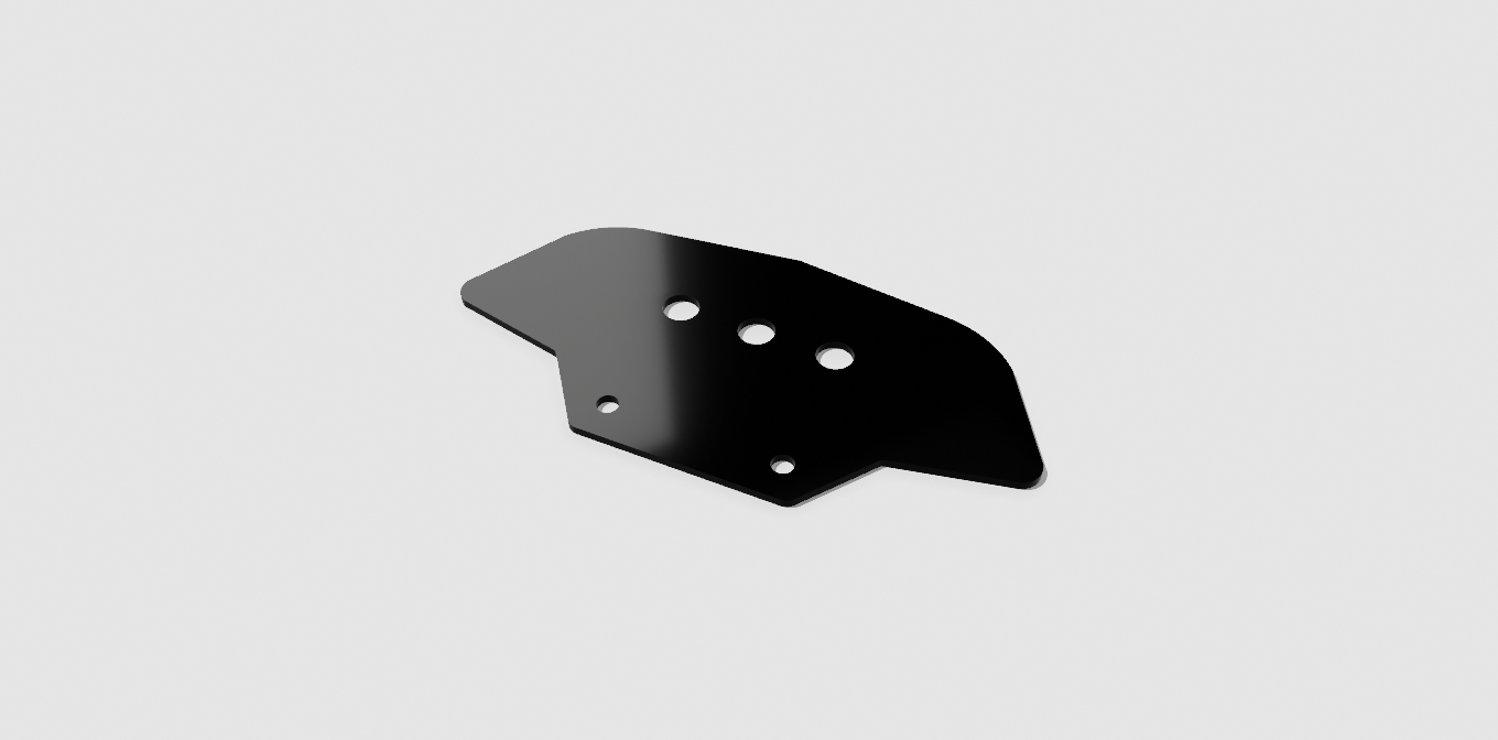 Control Panel - Delta (3 Switch/Button Holes)
