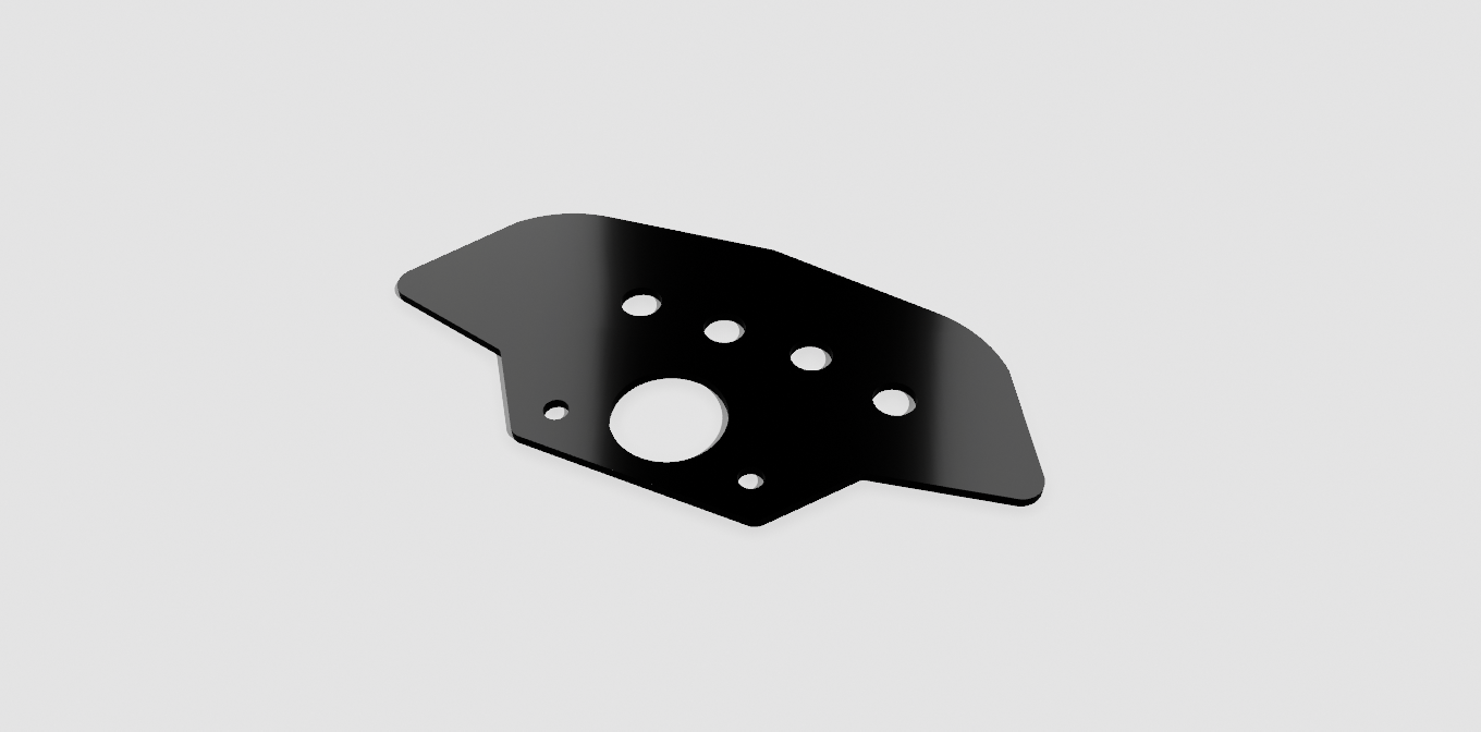 Control Panel - Delta (Koso Gauge + 2 Switch + 1 Jet holes With Ignition Hole)