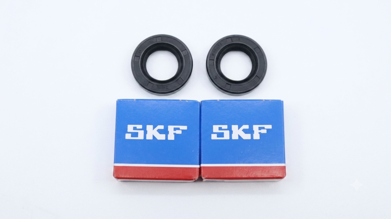 Derbi Crankshaft SKF C3 Bearings And Seal Kit (6204 Steel Cage)