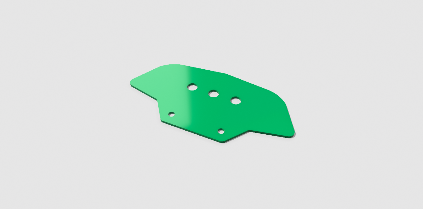 Control Panel - Delta (3 Switch/Button Holes)