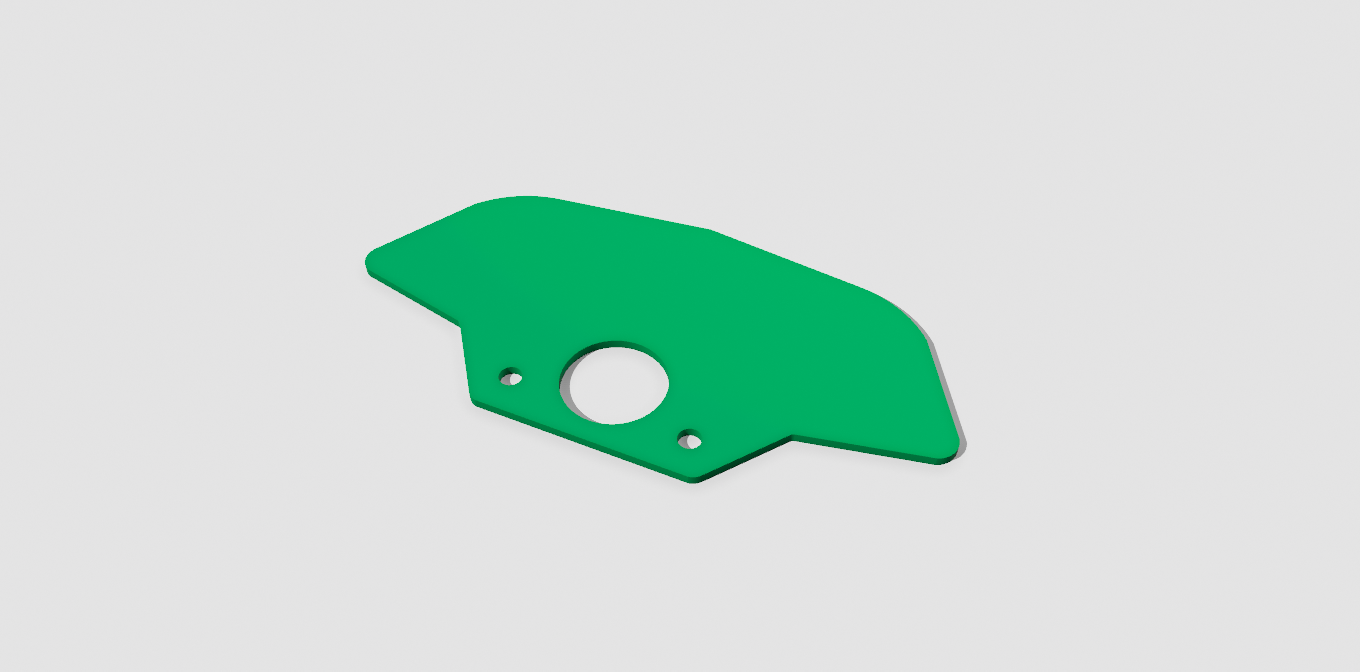 Control Panel - Delta (Blank With Ignition Hole)
