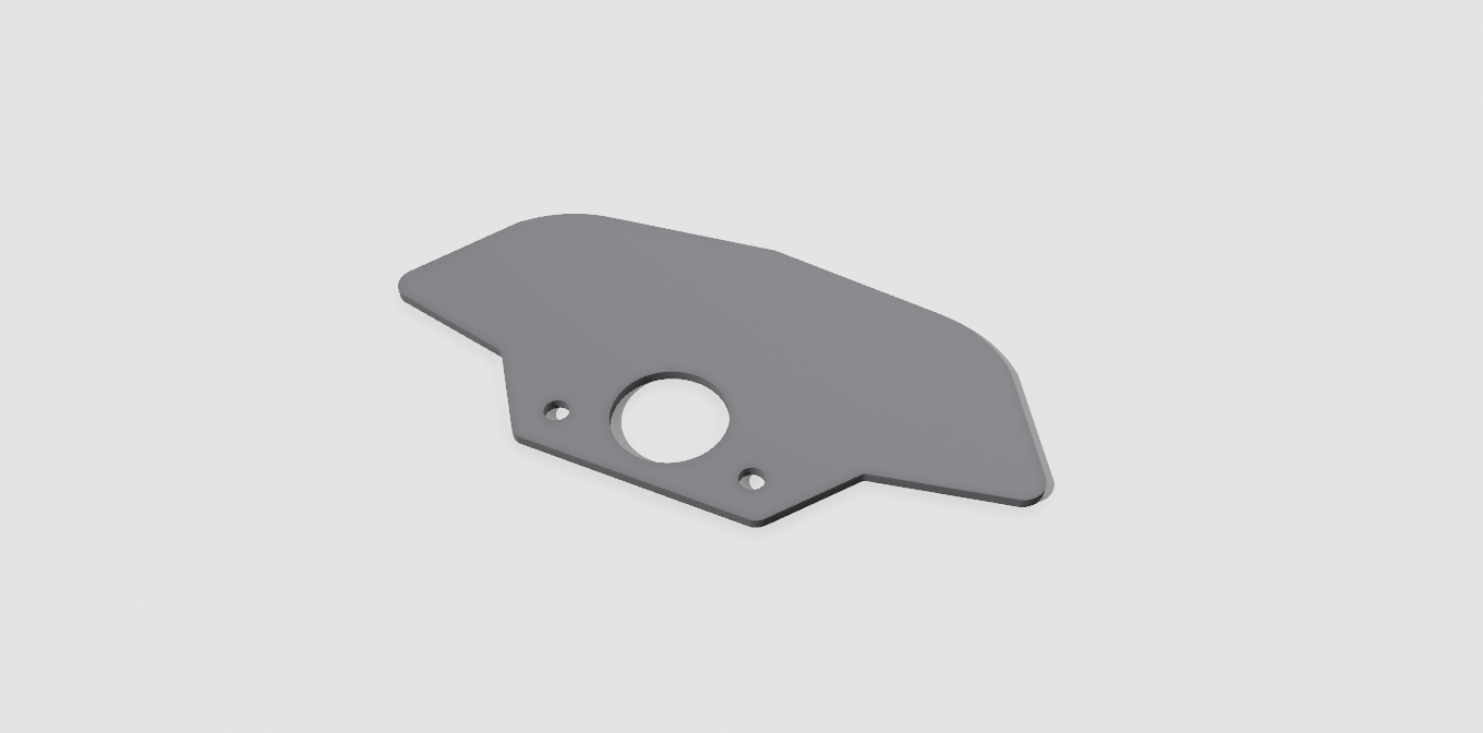 Control Panel - Delta (Blank With Ignition Hole)