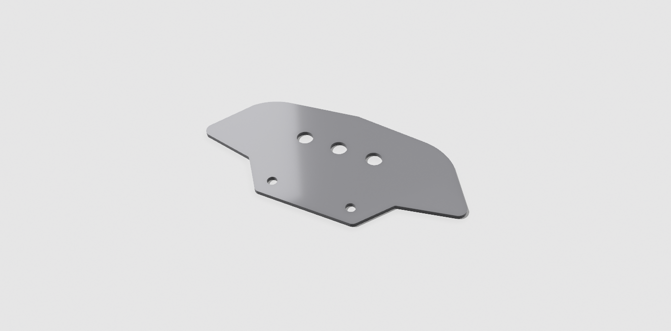Control Panel - Delta (3 Switch/Button Holes)