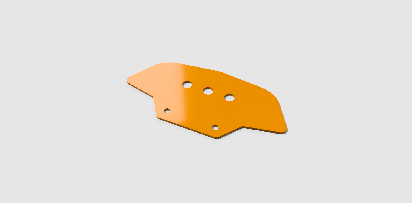 Control Panel - Delta (3 Switch/Button Holes)