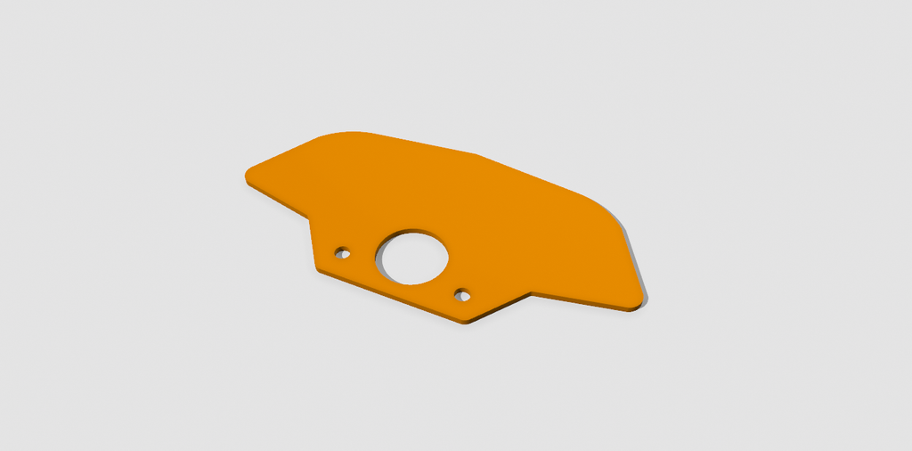 Control Panel - Delta (Blank With Ignition Hole)