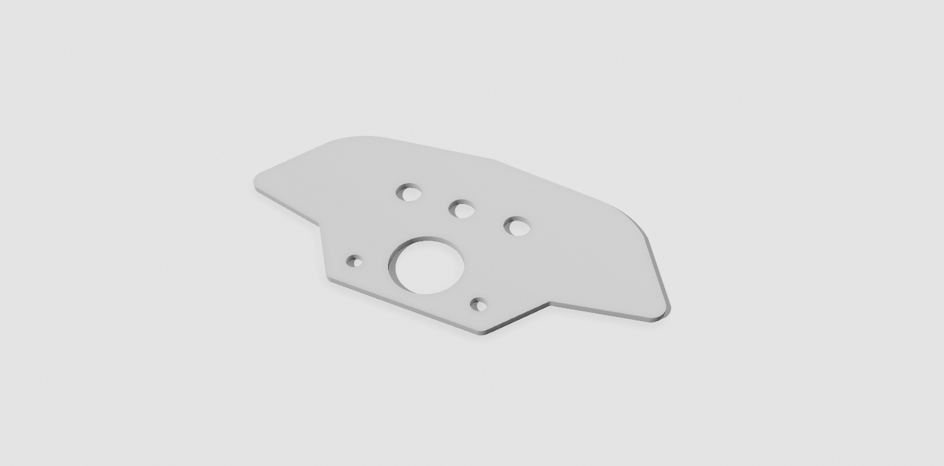Control Panel - Delta (3 Switch/Button Holes With Ignition Hole)