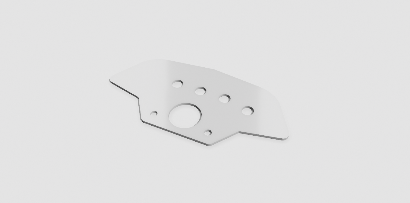 Control Panel - Delta (Koso Gauge + 2 Switch + 1 Jet holes With Ignition Hole)