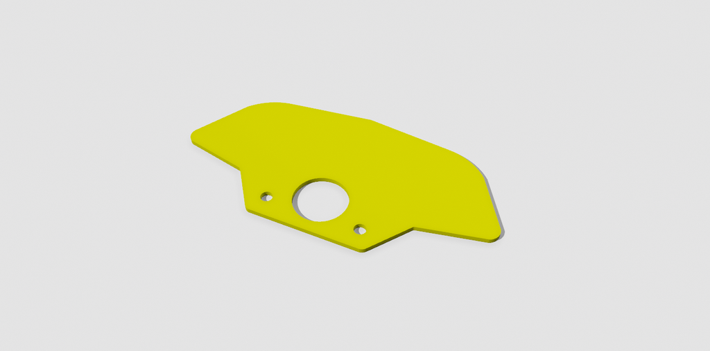 Control Panel - Delta (Blank With Ignition Hole)